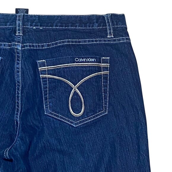 Calvin Klein Skinny Jeans in Dark Indigo Blue Size 10 - Picture 7 of 7